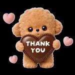 もふもふトイプードルの日常スタンプ