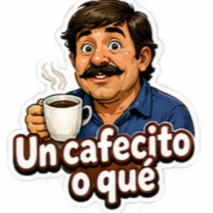 Un cafecito o qué - getsticker.com