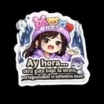 Ay hora...otra gata bajo la llovia, protagonivalids st sutimiāns dause,