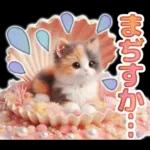 三毛猫のネガティブスタンプ