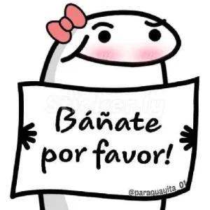 Báñate por favor! - getsticker.com