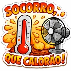 SOCORRO, QUE CALORÃO! - getsticker.com