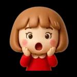 シンプルでかわいい❤️女の子スタンプ