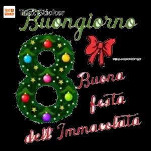Buongiorno, Buona festa dell'Immacolata - getsticker.com