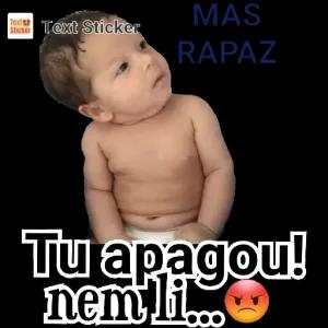 Tu apagou! nem li... - getsticker.com