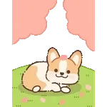 飛び出す！コギたんの春のお返事スタンプ