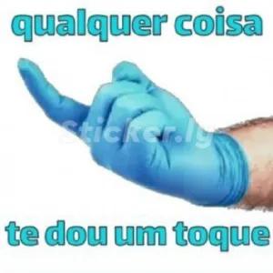 qualquer coisa te dou um toque - getsticker.com