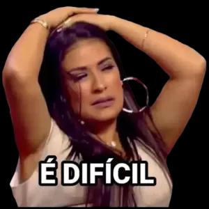 É DIFÍCIL - getsticker.com