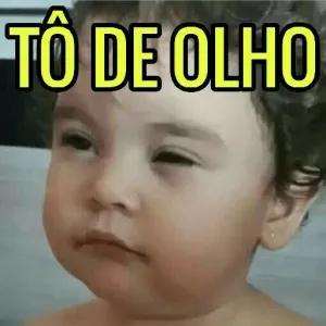 TÔ DE OLHO - getsticker.com