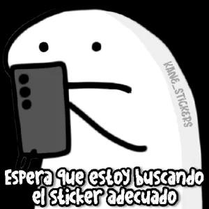 Espera que estoy buscando el sticker adecuado - getsticker.com