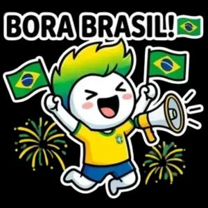 BORA BRASIL! - getsticker.com