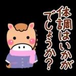 やさしい馬の冬の日常会話と年末年始