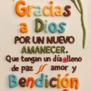 Gracias a Dios POR UN NUEVO AMANECER. Que tengan un día lleno de paz amor y Bendición - getsticker.com