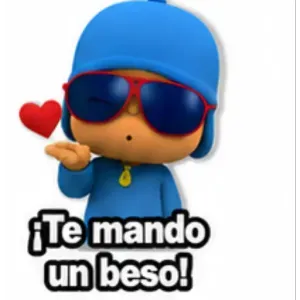 ¡Te mando un beso! - getsticker.com