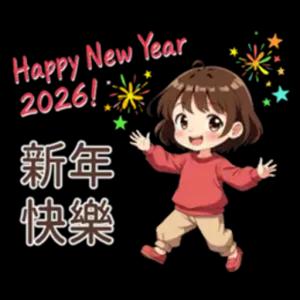 Happy New Year 2026! 新年快樂 - getsticker.com