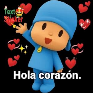 Hola corazón. - getsticker.com