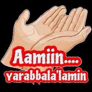 Aamiin.... yarabbala'lamin - getsticker.com