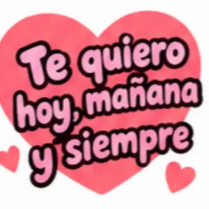Te quiero hoy, mañana y siempre - getsticker.com