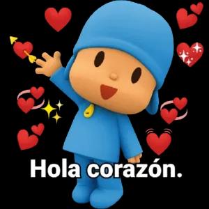 Hola corazón. - getsticker.com