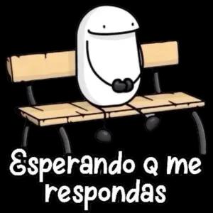 Esperando q me respondas - getsticker.com