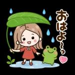 梅雨の毎日を彩るやさしい女の子