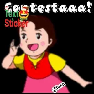 Contestaaa! Text Sticker @lexa - getsticker.com