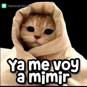 Ya me voy a mimir - getsticker.com