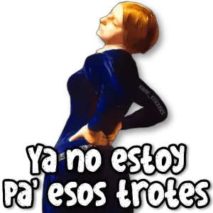 kane_stickers Ya no estoy pa' esos trotes - getsticker.com