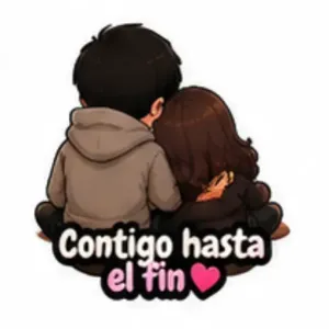Contigo hasta el fin - getsticker.com