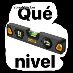 Qué nivel - getsticker.com