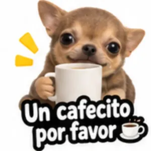 Un cafecito por favor - getsticker.com