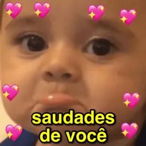 saudades de você - getsticker.com