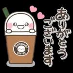 カフェ風♡しろまるスタンプ