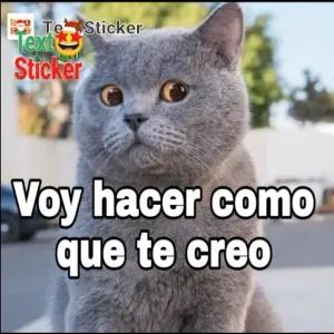 Voy a hacer como que te creo - getsticker.com