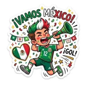 ¡VAMOS MÉXICO! ¡GOL! - getsticker.com
