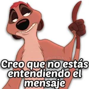 Creo que no estás entendiendo el mensaje - getsticker.com