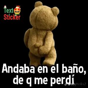 Andaba en el baño, de q me perdí - getsticker.com