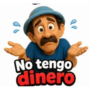 No tengo dinero - getsticker.com