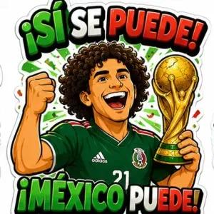 ¡SÍ SE PUEDE! ¡MÉXICO PUEDE! - getsticker.com