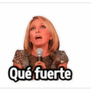 Qué fuerte - getsticker.com
