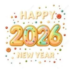 HAPPY NEW YEAR 2026 - getsticker.com