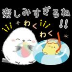 ゆるふわ♡夏のシマエナガさん