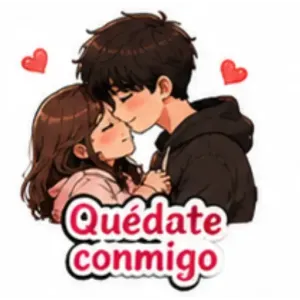 Quédate conmigo - getsticker.com