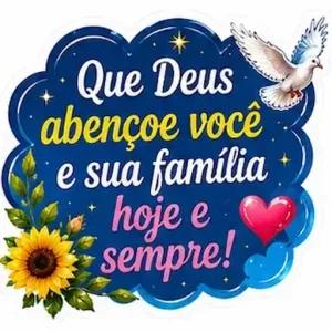 Que Deus abençoe você e sua família hoje e sempre! - getsticker.com