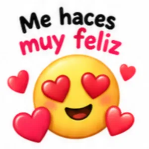 Me haces muy feliz - getsticker.com