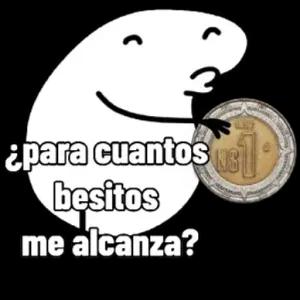 ¿para cuantos besitos me alcanza? - getsticker.com