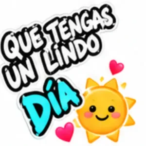 QUE TENGAS UN LINDO DÍA - getsticker.com