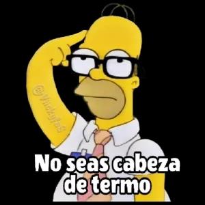 No seas cabeza de termo - getsticker.com