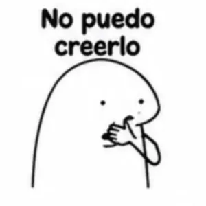 No puedo creerlo - getsticker.com