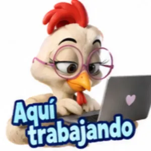 Aqui trabajando - getsticker.com